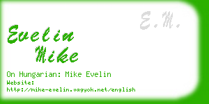 evelin mike business card